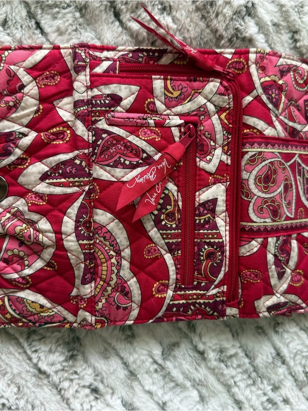 Vera Bradley Rosy Posies Quilted Crossbody & Wristlet Set